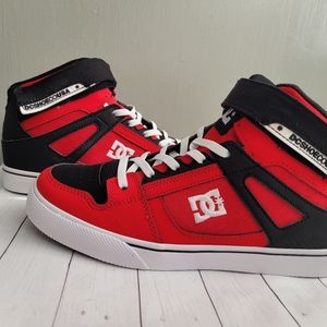 New! Black and Red Kids DC shoes
